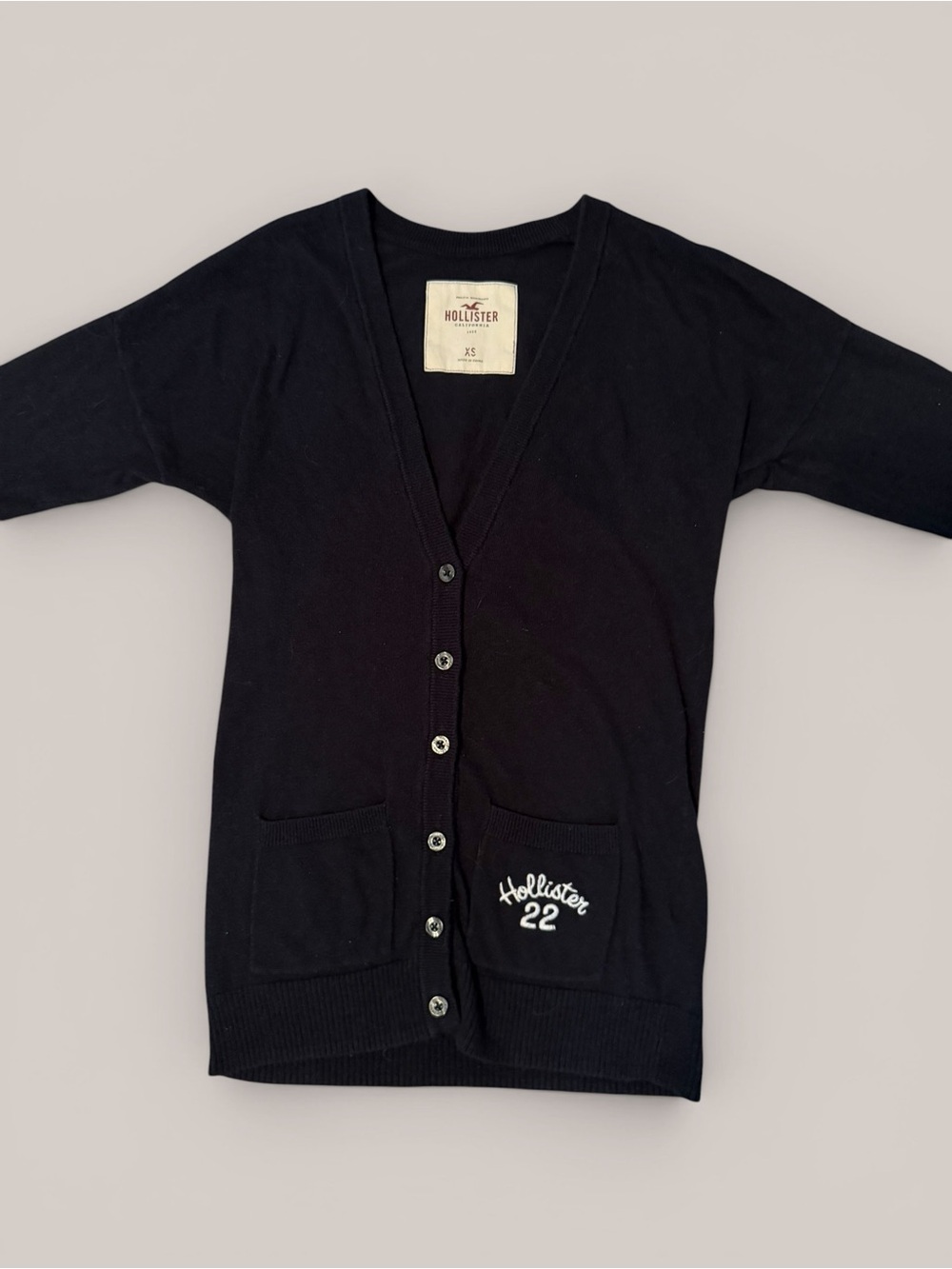 Y2K Vintage Hollister black cardigan